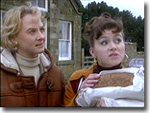 Dr.Kate Rowan (Niamh Cusack) and Gina Ward (Tricia Penrose) in one of her first appearances in Heartbeat 1993